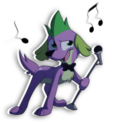 Size: 1000x1000 | Tagged: safe, artist:fj-c, spike, dog, equestria games (episode), equestria girls, g4, bowtie, equestria girls interpretation, male, scene interpretation, simple background, solo, spike the dog, transparent background