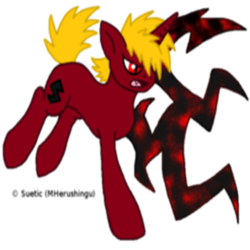 Size: 420x420 | Tagged: safe, artist:suetic, pony, hellsing, ponified, seras victoria, solo