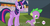 Size: 1536x812 | Tagged: safe, screencap, spike, twilight sparkle, alicorn, pony, equestria games, g4, my little pony: friendship is magic, female, hub logo, mare, meme, the equestria games, twilight sparkle (alicorn), youtube caption