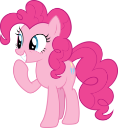 Size: 5250x5693 | Tagged: safe, artist:hawk9mm, pinkie pie, g4, absurd resolution, cute, diapinkes, female, simple background, smiling, solo, transparent background, vector