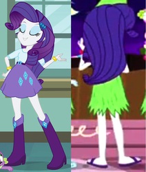 Size: 746x880 | Tagged: safe, screencap, rarity, equestria girls, g4, my little pony equestria girls: rainbow rocks, clothes, grass skirt, hawaiian, hularity, sandals, skirt