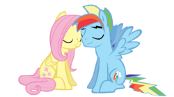 Size: 872x486 | Tagged: safe, artist:dilemmas4u, fluttershy, rainbow dash, g4, female, half r63 shipping, male, rainbow blitz, rule 63, ship:flutterblitz, shipping, show accurate, simple background, straight, transparent background