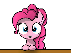 Size: 1600x1200 | Tagged: safe, artist:heavymetalbronyyeah, part of a set, pinkie pie, g4, animated, cute, diapinkes, eye shimmer, female, simple background, solo, transparent background