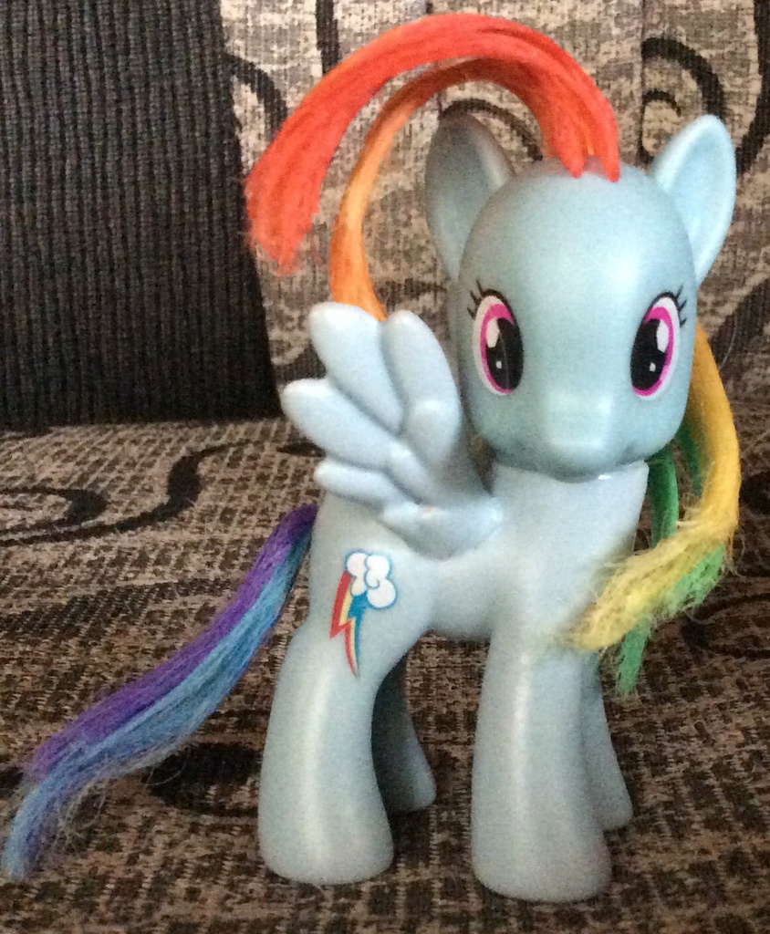 #640487 - safe, rainbow dash, brushable, female, solo, toy - Derpibooru