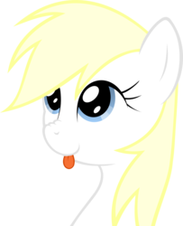 Size: 1429x1761 | Tagged: safe, artist:planetarypenguin, oc, oc only, oc:aryanne, :p, blonde, cute, eyelashes, female, looking up, nose wrinkle, show accurate, simple background, smiling, solo, tongue out, transparent background, vector