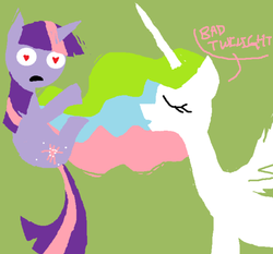 Size: 500x465 | Tagged: artist needed, safe, princess celestia, twilight sparkle, g4, female, lesbian, ship:twilestia, shipping