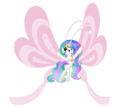 Size: 2000x1686 | Tagged: dead source, safe, artist:kaltwarm, princess celestia, breezie, g4, breeziefied, female, simple background, solo, transparent background