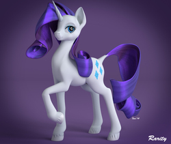 Size: 1280x1080 | Tagged: safe, artist:lightningflame, rarity, g4, 3d, blender, female, solo, unshorn fetlocks