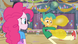 Size: 1366x768 | Tagged: safe, screencap, pinkie pie, snails, equestria girls, g4