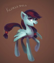 Size: 878x1024 | Tagged: safe, artist:holivi, pegasus, pony, g4, female, kazakhstan, mare, nation ponies, ponified, solo