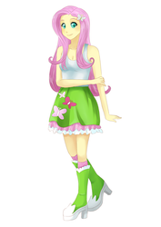 Size: 1280x1810 | Tagged: safe, artist:poofcio, fluttershy, equestria girls, g4, female, solo