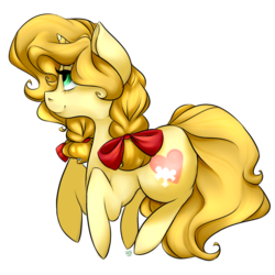 Size: 1024x1024 | Tagged: safe, artist:grandifloru, oc, oc only, oc:vive, pony, unicorn, bow, hair bow, simple background, solo, transparent background