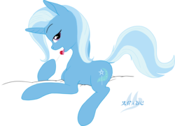 Size: 2230x1618 | Tagged: safe, artist:drake, trixie, pony, unicorn, g4, female, licking, lollipop, mare, simple background, solo, sweets, tongue out