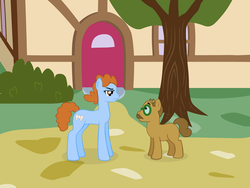 Size: 640x480 | Tagged: safe, artist:aha-mccoy, nopony-ask-mclovin, farmer, farmer's wife, phineas and ferb, ponified