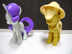 Size: 800x600 | Tagged: safe, daring do, rarity, g4, female, funko, irl, photo, prototype, toy