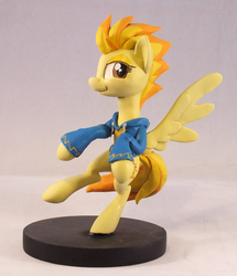 Size: 800x932 | Tagged: safe, artist:frozenpyro71, spitfire, pegasus, pony, g4, clothes, customized toy, hoodie, sculpture