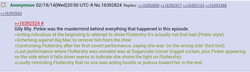 Size: 1009x291 | Tagged: safe, big macintosh, fluttershy, pinkie pie, filli vanilli, g4, /mlp/, 4chan, 4chan screencap, greentext, just as planned, speculation, text, theory