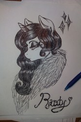 Size: 1280x1920 | Tagged: safe, artist:fatcakes, rarity, g4, 20s, female, flapper, solo, traditional art
