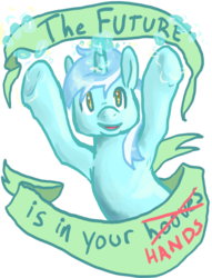 Size: 689x900 | Tagged: safe, artist:asofterbucky, artist:checkers, lyra heartstrings, pony, unicorn, g4, female, mare, positive ponies, solo