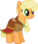 Size: 1024x1190 | Tagged: safe, artist:hourglass-vectors, applejack, earth pony, pony, journey of the spark, g4, alternate hairstyle, clothes, female, inkscape, mare, ponyscape, simple background, solo, transparent background, vector