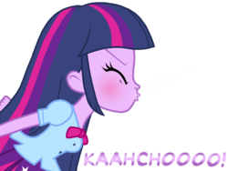 Size: 2048x1536 | Tagged: safe, artist:proponypal, twilight sparkle, equestria girls, g4, blushing, breasts, female, mucus, nose, nostrils, sneezing, sneezing fetish, snot, solo, spit, spray