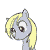 Size: 50x50 | Tagged: safe, artist:bunnimation, derpy hooves, pegasus, pony, g4, animated, cute, derpabetes, female, gif for breezies, headbob, icon, mare, open mouth, picture for breezies, smiling, solo
