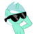 Size: 3368x3393 | Tagged: safe, artist:iamthegreatlyra, lyra heartstrings, pony, unicorn, g4, female, high res, mare, simple background, solo, sunglasses, teal body, teal coat, teal fur, teal hair, teal mane, teal pony, transparent background, two toned hair, two toned mane, vector