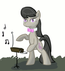 Size: 808x877 | Tagged: safe, artist:notapseudonym, octavia melody, earth pony, pony, g4, bipedal, female, musical instrument, solo, theremin