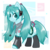 Size: 1000x1000 | Tagged: dead source, safe, artist:fuutachimaru, earth pony, pony, female, hatsune miku, hilarious in hindsight, mare, ponified, smiling, solo, vocaloid