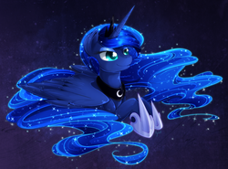 Size: 1609x1192 | Tagged: safe, artist:agletka, princess luna, alicorn, pony, g4, female, mare, solo