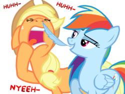Size: 2048x1536 | Tagged: safe, artist:proponypal, applejack, rainbow dash, earth pony, pegasus, pony, g4, duo, duo female, feather, female, fetish, mare, nose in the air, nostril flare, nostrils, pre sneeze, simple background, sneezing, sneezing fetish, transparent background