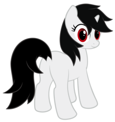 Size: 6250x6662 | Tagged: safe, artist:age3rcm, oc, oc only, oc:blackjack, pony, unicorn, fallout equestria, fallout equestria: project horizons, g4, absurd resolution, blank flank, butt, fanfic, fanfic art, female, hooves, horn, mare, plot, show accurate, simple background, solo, transparent background, vector