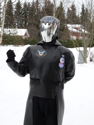 Size: 3456x4608 | Tagged: safe, artist:juu50x, human, brony, brony commander, clothes, cobra commander, cosplay, costume, irl, irl human, parody, photo, solo, united equestria, winter