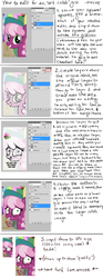 Size: 1026x2753 | Tagged: safe, artist:mcponyponypony, edit, cheerilee, g4, collaboration, editing, editing tutorial, female, grid, how to draw, solo, tutorial