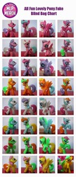 Size: 688x1600 | Tagged: safe, fluttershy, rainbow dash, rarity, twilight sparkle, g4, blind bag, bootleg, compilation, irl, photo, toy