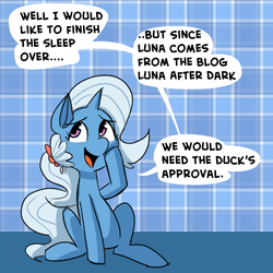 Size: 700x700 | Tagged: safe, artist:fauxsquared, trixie, trixie is magic, g4, ask, female, solo, tumblr