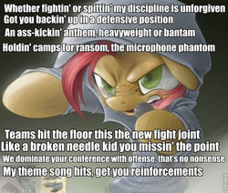 Size: 612x520 | Tagged: safe, artist:rouletteobsidian, babs seed, g4, babs the rapper, basic thuganomics, caption, exploitable meme, female, image macro, john cena, meme, roflbot, solo, song reference, text, wwe