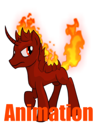 Size: 1050x1350 | Tagged: safe, artist:oreh07, oc, oc only, elemental, fire, preview, solo
