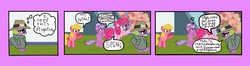 Size: 2100x551 | Tagged: safe, artist:oneovertwo, cherry berry, elbow grease, paradise (g4), pinkie pie, spike, crystal pony, pony, equestria games, g4, comic, the equestria games