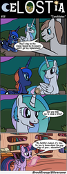 Size: 1300x3341 | Tagged: safe, artist:bredgroup, princess celestia, princess luna, twilight sparkle, alicorn, pony, comic:celostia, g4, comic, female, lost, mare, translation, trollestia, twilight sparkle (alicorn)