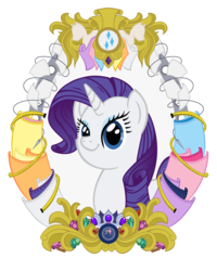 Size: 4800x6000 | Tagged: safe, artist:template93, rarity, pony, unicorn, g4, absurd resolution, crown, element of generosity, female, frame, gem, mare, portrait, simple background, solo, transparent background