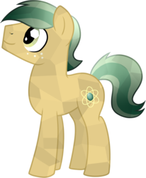 Size: 684x830 | Tagged: safe, artist:tambelon, atomic crystal, beta particle, neighls bohr, crystal pony, pony, equestria games (episode), g4, male, solo