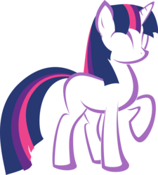 Size: 2997x3337 | Tagged: safe, artist:up1ter, twilight sparkle, pony, unicorn, g4, eyes closed, female, high res, hooves, horn, lineart, mare, minimalist, raised hoof, simple background, solo, transparent background