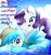 Size: 1280x1365 | Tagged: safe, artist:isle-of-forgotten-dreams, rarity, oc, oc:blueberry-twist, g4, flying, sweat