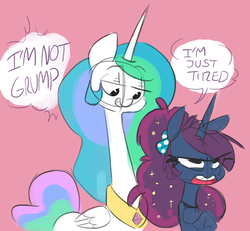 Size: 500x462 | Tagged: safe, artist:herny, princess celestia, princess luna, ask celestia stuff, luna-afterdark, g4