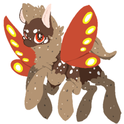 Size: 500x500 | Tagged: safe, artist:slimeprnicess, oc, oc only, mothpony, original species, multiple legs, multiple limbs, solo