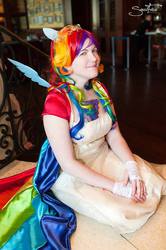 Size: 399x600 | Tagged: safe, rainbow dash, human, g4, cosplay, irl, irl human, photo, solo