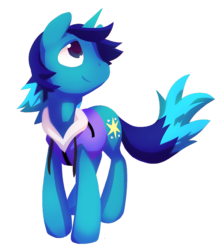 Size: 764x855 | Tagged: safe, artist:dawnfire, oc, oc only, oc:light shine, pony, unicorn, clothes, colored pupils, commission, jacket, male, simple background, solo, stallion, transparent background