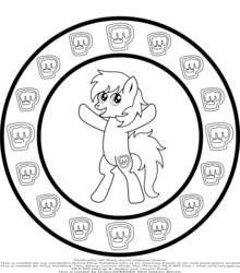 Size: 3467x3933 | Tagged: safe, artist:shikarispeeder, pony, black and white, brofist, circle, grayscale, high res, monochrome, pewdiepie, ponified, solo