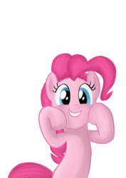 Size: 2480x3507 | Tagged: safe, artist:kriswanted, pinkie pie, g4, female, high res, looking at you, simple background, smiling, solo